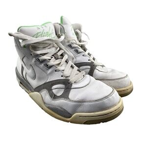 Nike Air Flight 2013 Mid Men's 11 Gray Green Basketball Training Streetwear‎ Gym